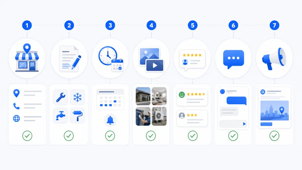 Checklist kroków wdrożenia optymalizacji wizytówki Google